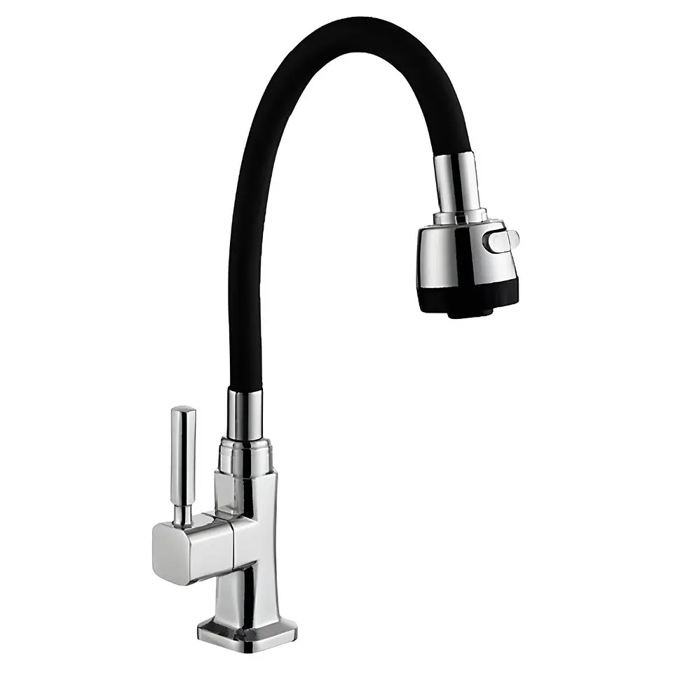 Llave Ganso Negro Bronce Cromado 1