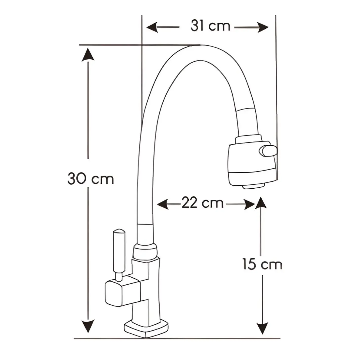 Llave Ganso Negro Bronce Cromado 5