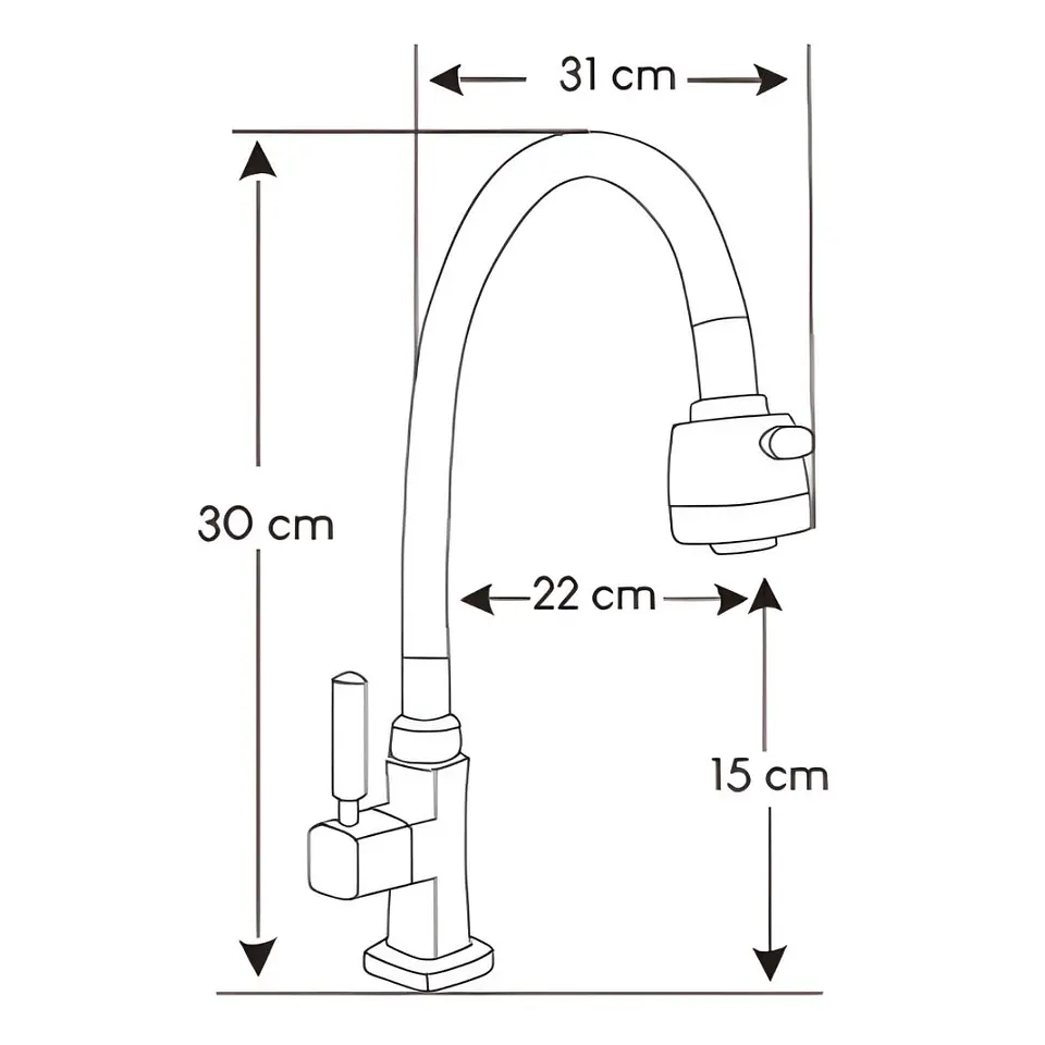 Llave Ganso Negro Bronce Cromado 5