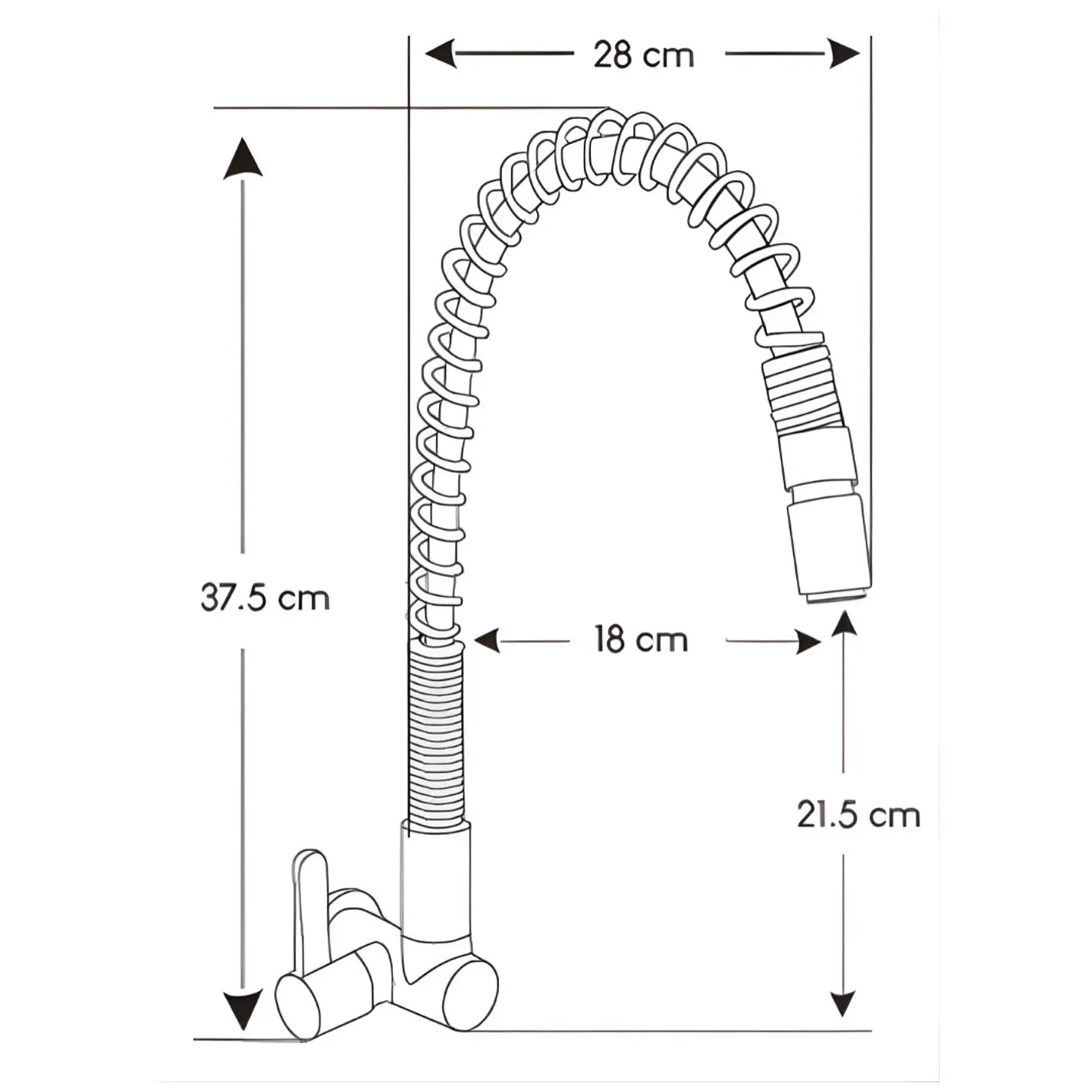 Llave Ganso Negro Acero Inoxidable 3