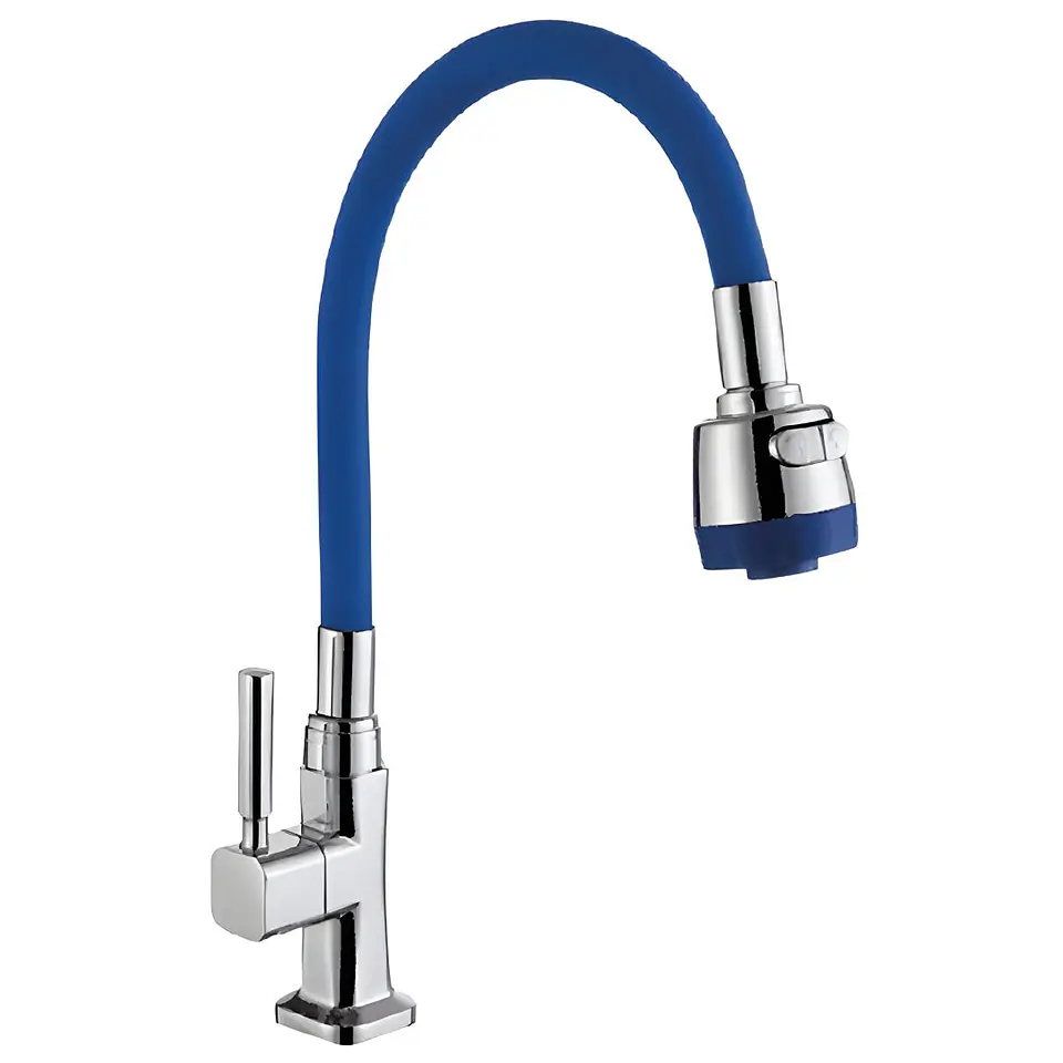 Llave Ganso de Cocina Azul 1