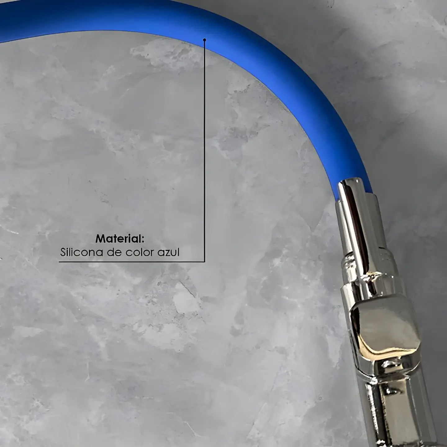 Llave Ganso de Cocina Azul 4