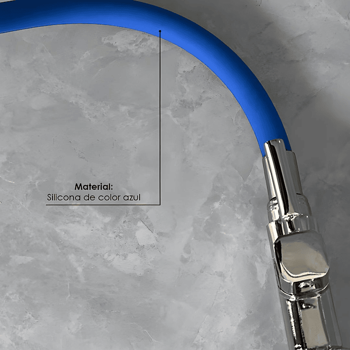 Llave Ganso de Cocina Azul 4