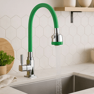 Llave Ganso de Cocina Verde 