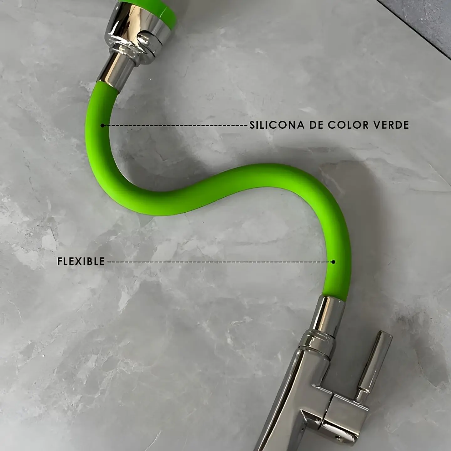 Llave Ganso de Cocina Verde  5