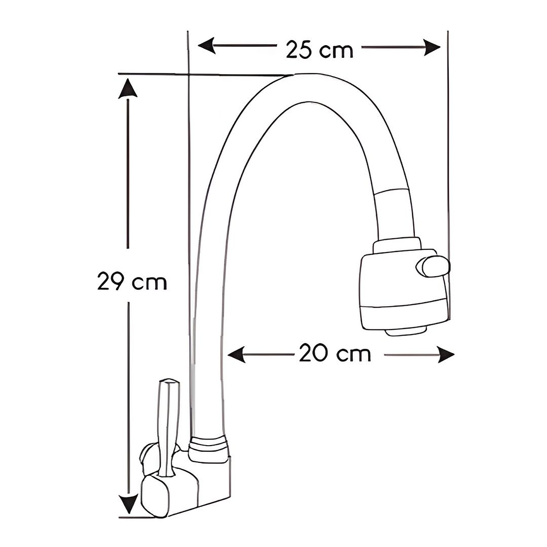 Llave Ganso de Cocina Azul 3
