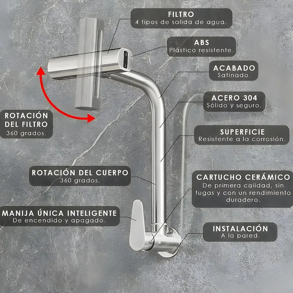  Llave Ganso Moderno Plomo 5