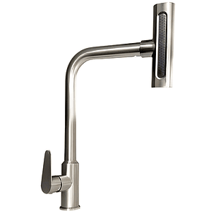 Llave Ganso de Cocina Elegante Plomo