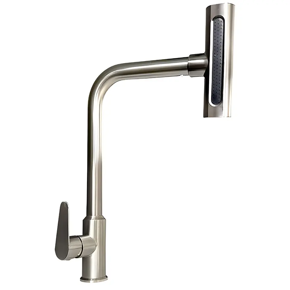 Llave Ganso de Cocina Elegante Plomo 1