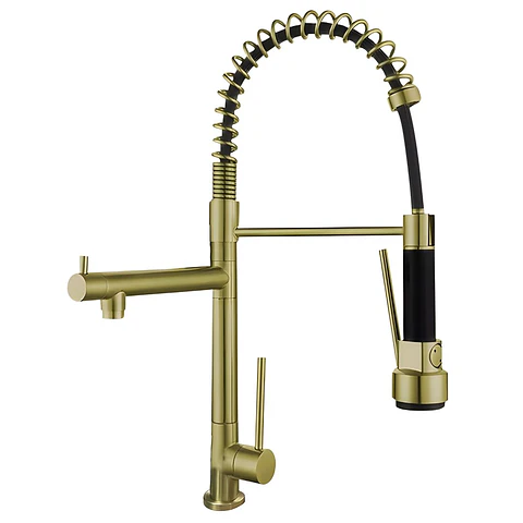 Llave para Cocina Dorado Moderno