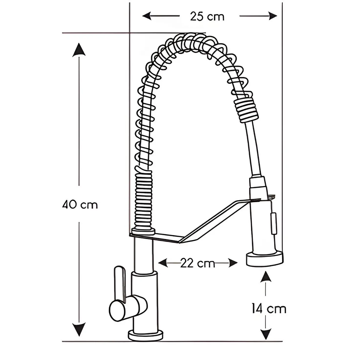 Llave Ganso Acero Satinado 3