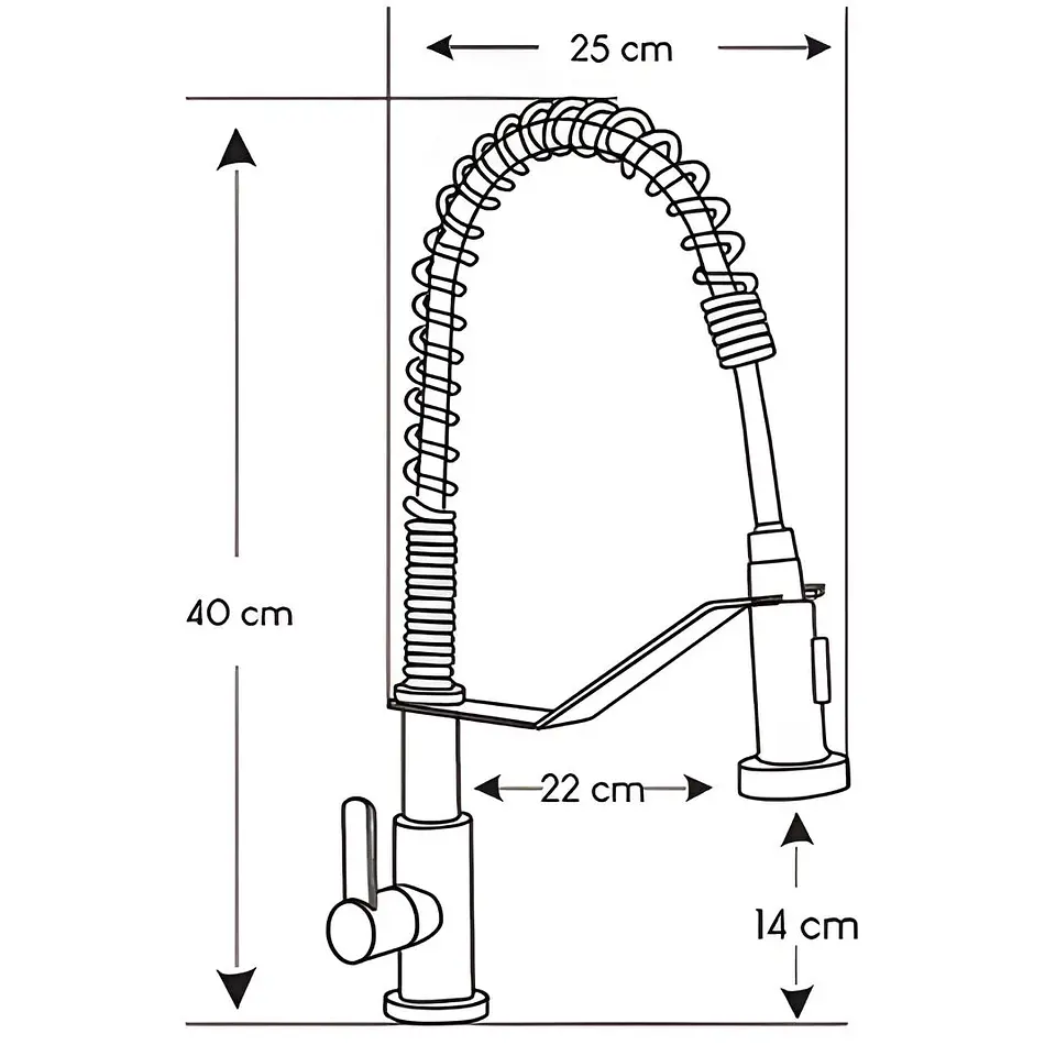 Llave Ganso Acero Satinado 3