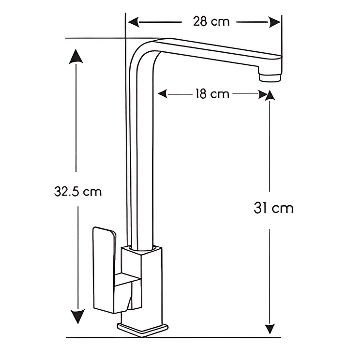 Llave Ganso Satinado Acero 3