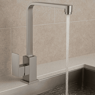 Llave Ganso Satinado Acero