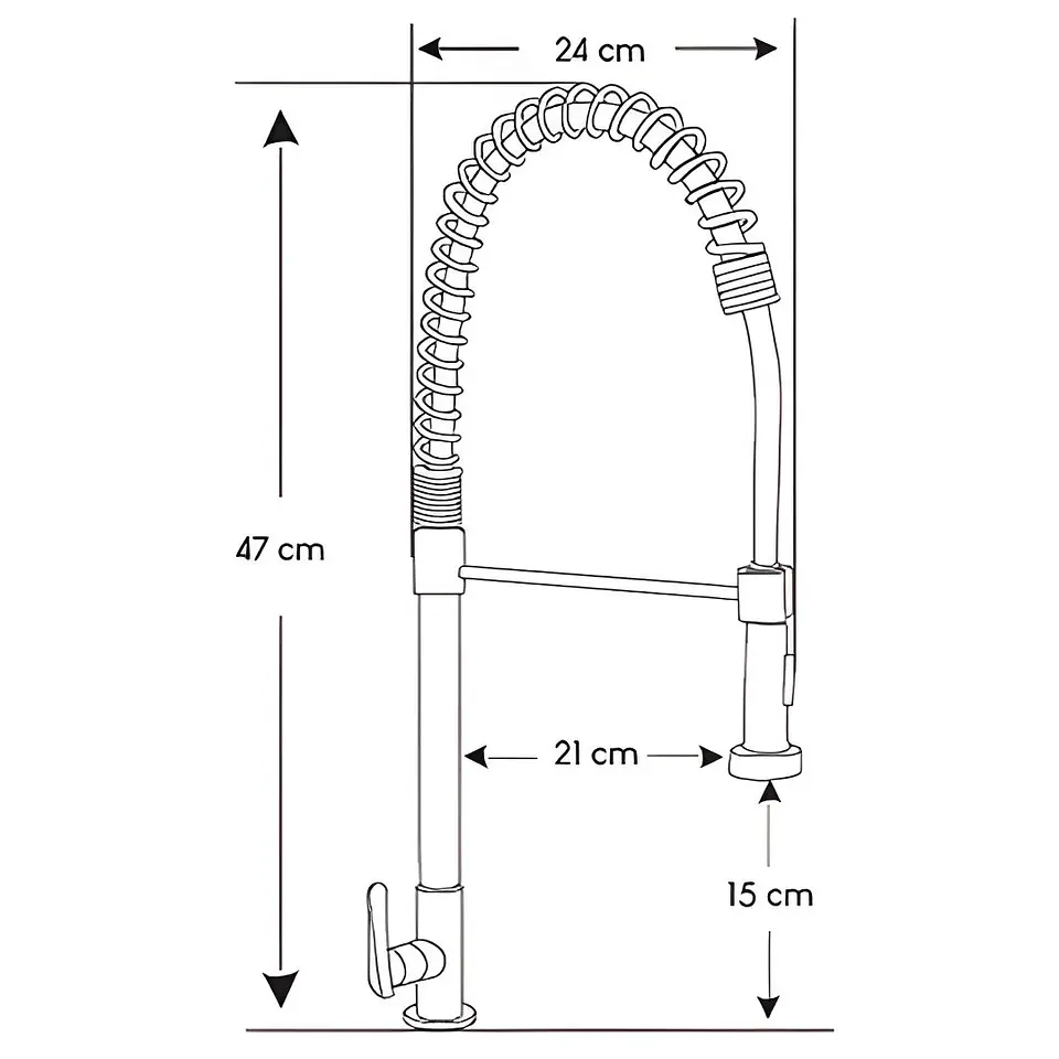 Llave Ganso Elegante Acero Satinado - LC304-1082 3
