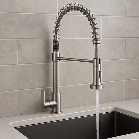 Llave Ganso Elegante Acero Satinado - LC304-1082
