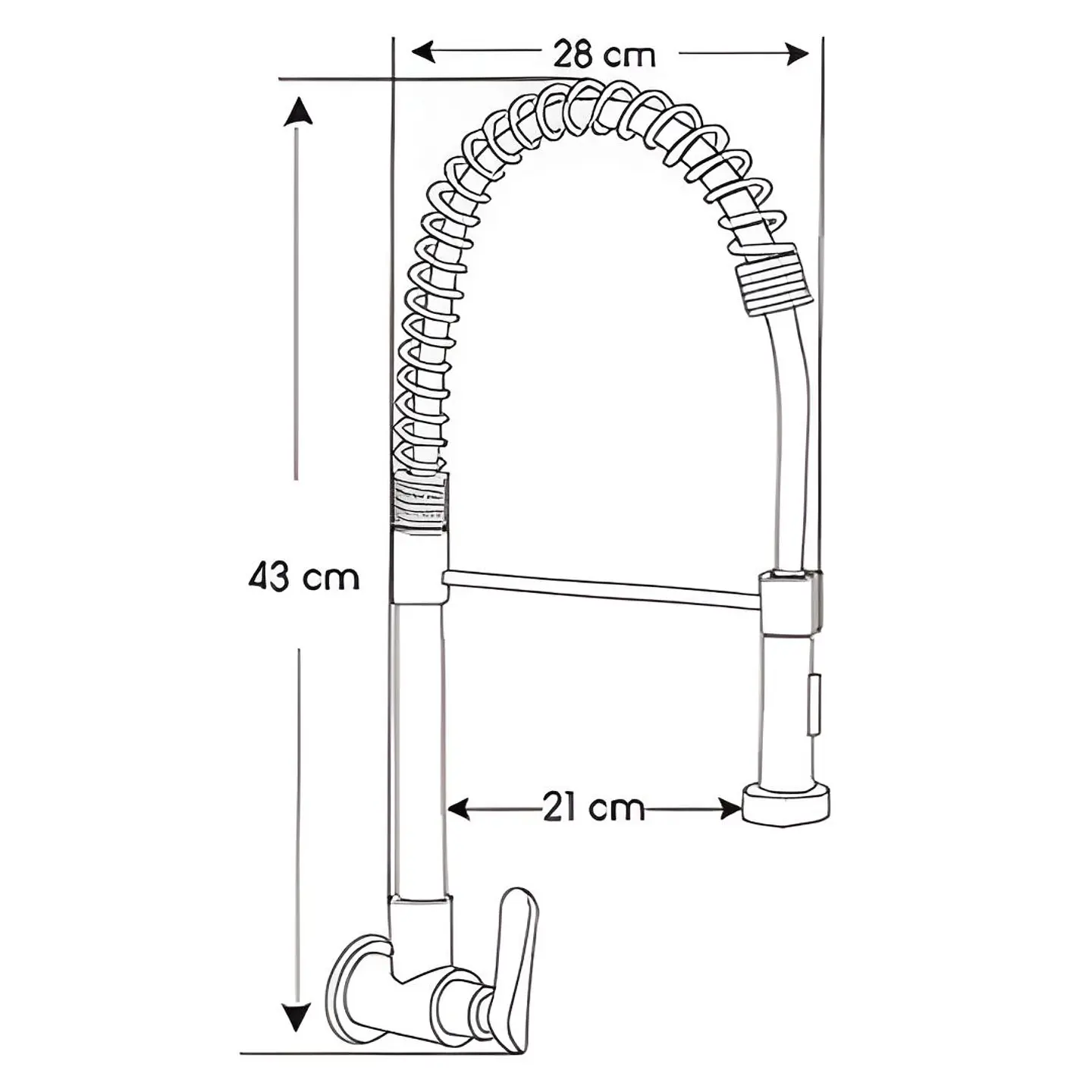 Llave Ganso Acero Satinado  3