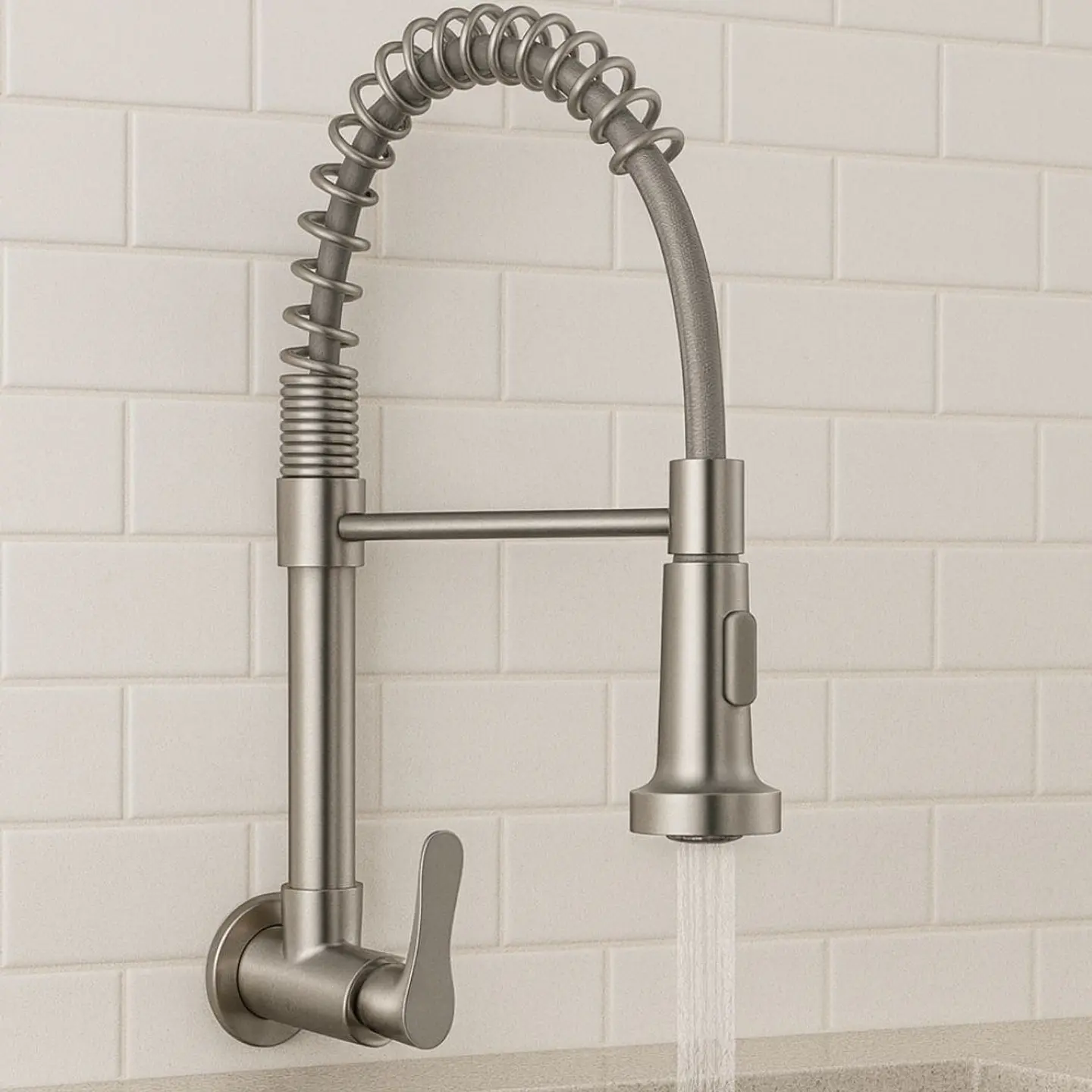 Llave Ganso Acero Satinado  2