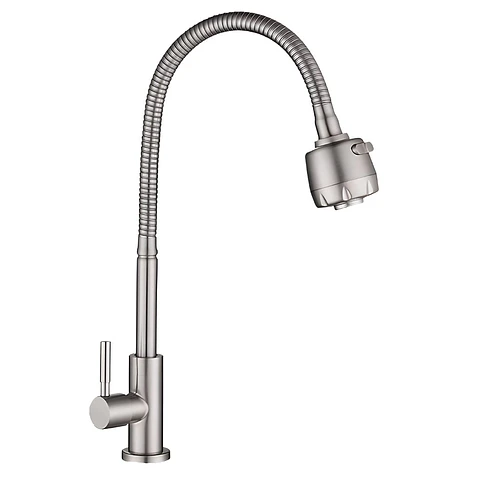Llave Ganso Mate Acero 