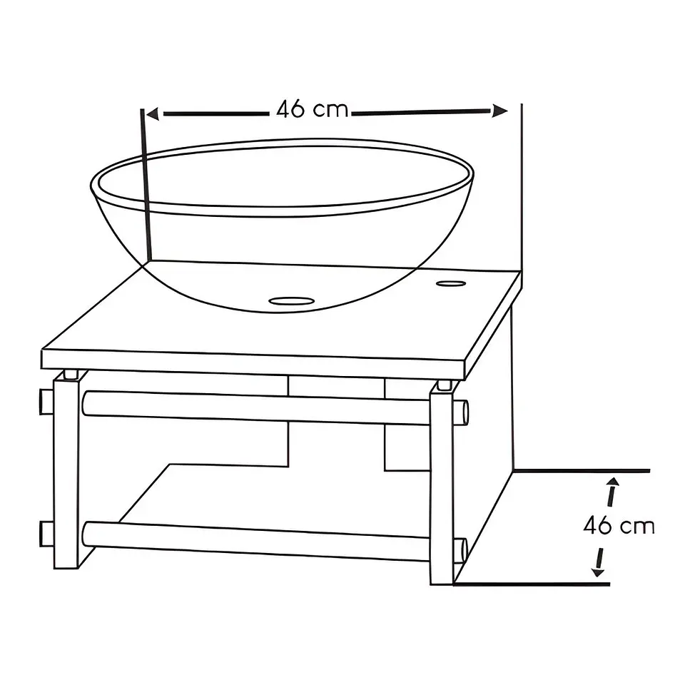 Lavabo de Baño Vidrio Templado  3