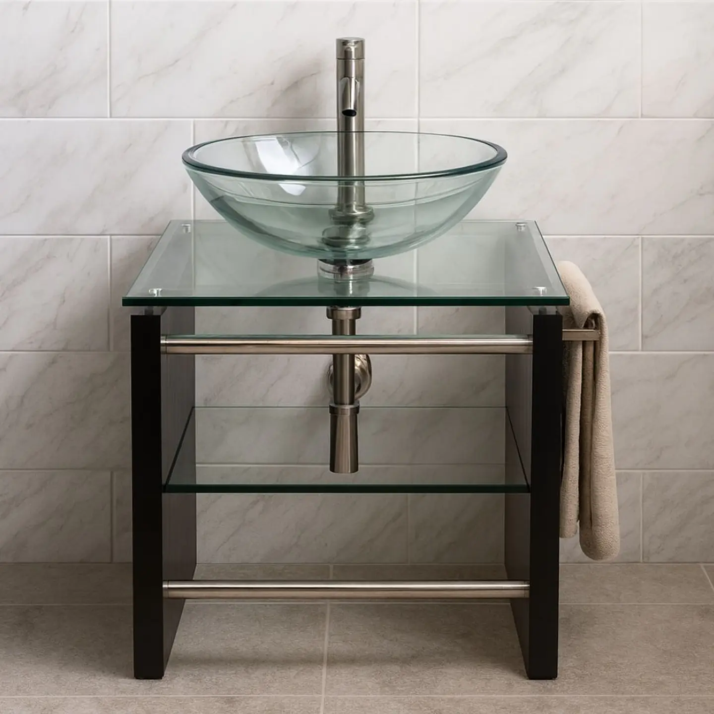 Lavabo de Baño Vidrio Templado  2