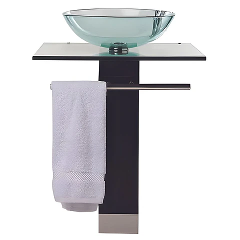 Lavabo de Baño Alto Vidrio Templado 