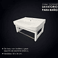 Lavatario de Loza Blanco - Miniatura 3