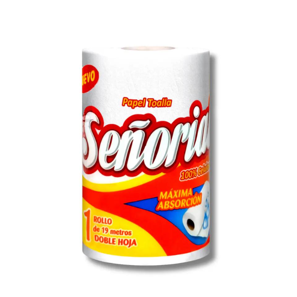 Combo Porta Toalla + 12 Rollos Señorial 19 m 4