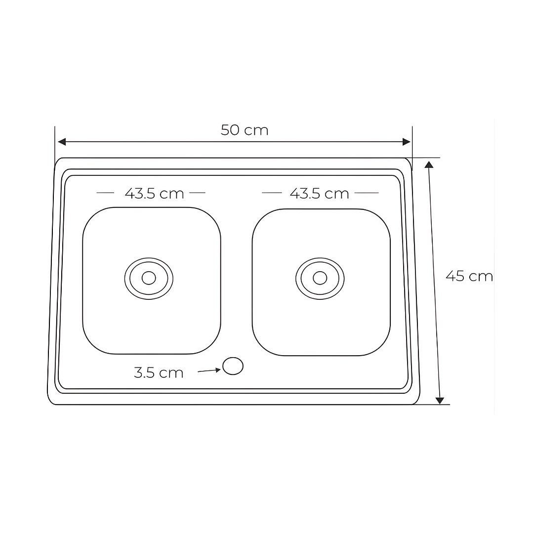 Lavadero Doble Poza de Acero Inoxidable con Escurridor Superior - SG-10050B1 4