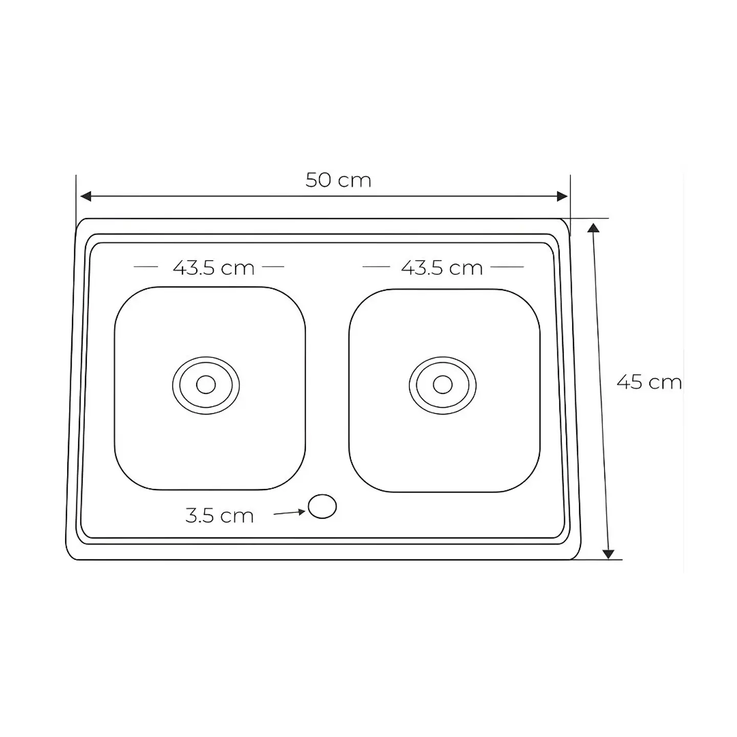 Lavadero Doble Poza de Acero Inoxidable con Escurridor Superior - SG-10050B1 4