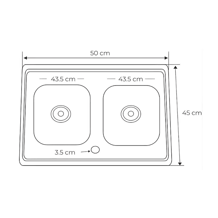 Lavadero Doble Poza de Acero Inoxidable con Escurridor Superior - SG-10050B1 4