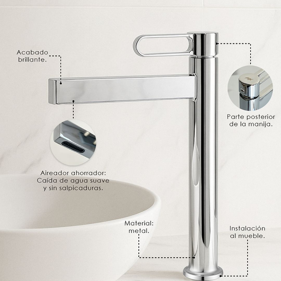 Llave Alta de Agua Fría- L3019A 3