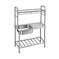 Lavadero de Acero Inoxidable de Cocina con Soporte - Miniatura 1