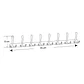 Perchero Multiple de Baño Negro para Pared - Miniatura 3