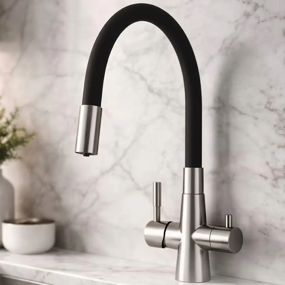 Mezcladora para Cocina Monocomando Cuello Ganso 2