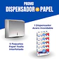 Combo Dispensador Acero + 5 Toalla Interfoliada Ariess - Miniatura 1