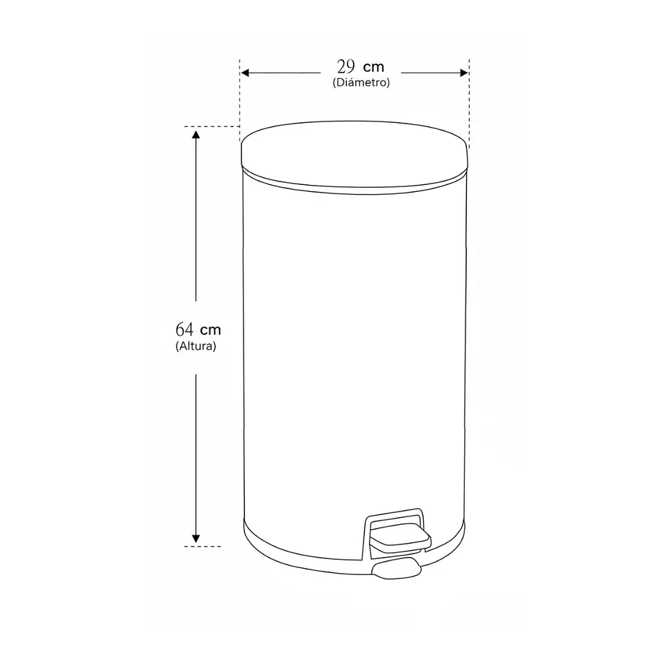 Tacho Acero Inoxidable de 30 Litros 3