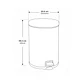 Tacho Acero Inoxidable de 12 Litros - Miniatura 3