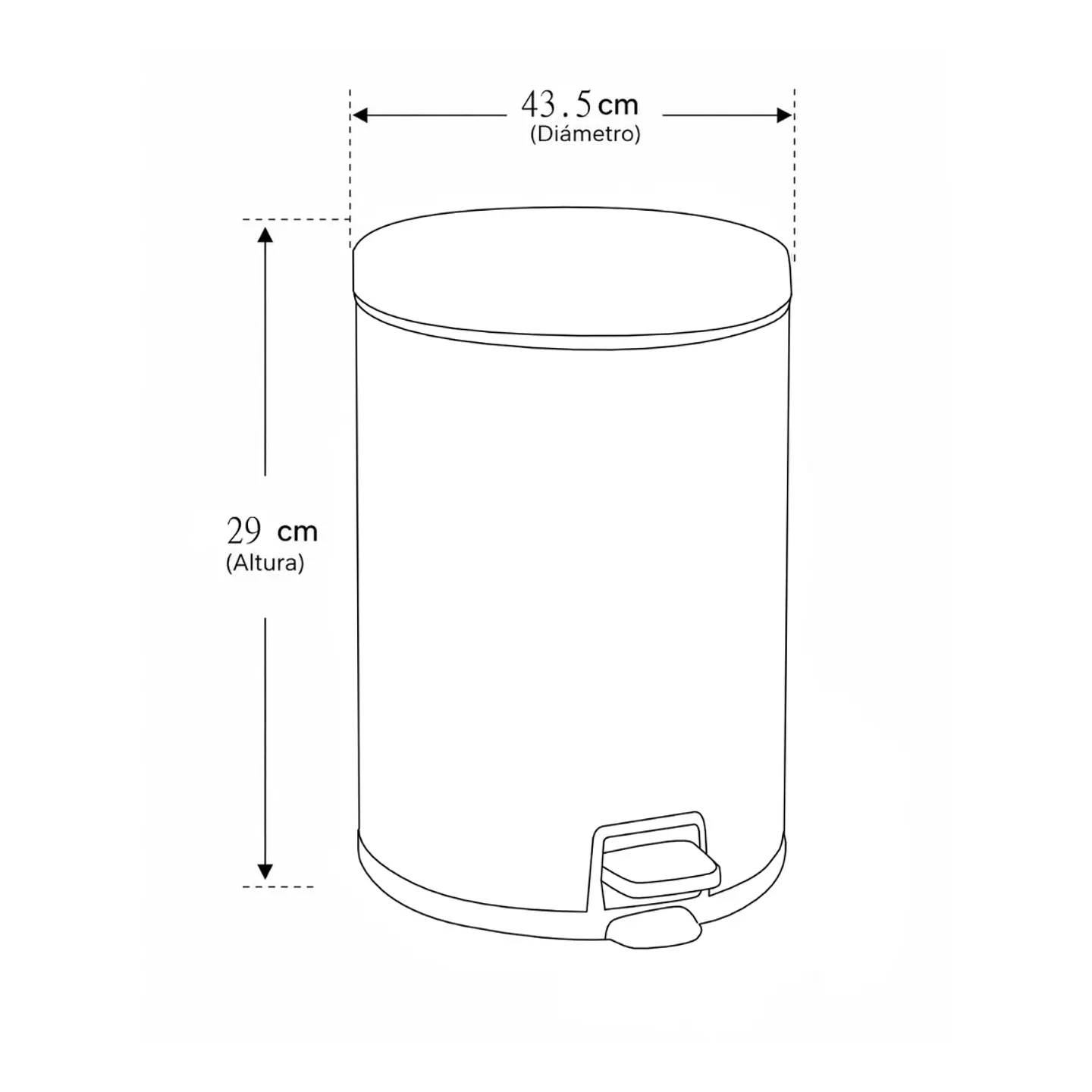 Tacho Acero Inoxidable de 20 Litros 3