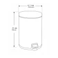 Tacho Acero Inoxidable de 20 Litros - Miniatura 3