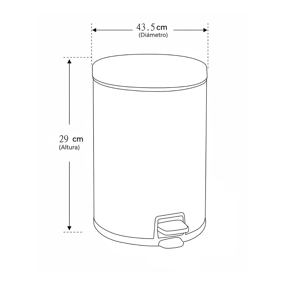 Tacho Acero Inoxidable de 20 Litros 3