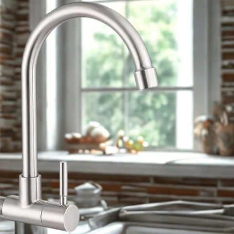 Combo Lavadero de Acero Inoxidable + Grifería de Cocina + Papel Toalla Ariess