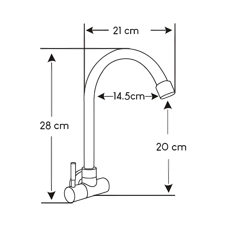 Combo Lavadero de Acero Inoxidable + Grifería de Pared + Papel Toalla Ariess 5