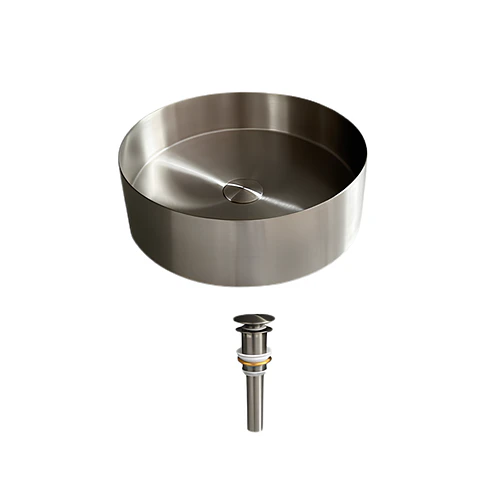 lavamanos Bowl de Acero Inoxidable Plomo