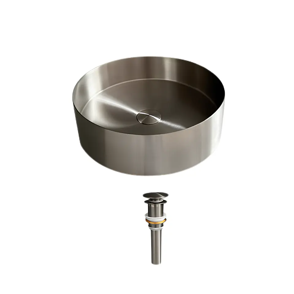 lavamanos Bowl de Acero Inoxidable Plomo 1