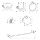 Kit de Baño Elegante 6 Piezas Dorado Cepillado en Acero 304 - Miniatura 3