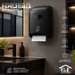 Dispensador  Autocorte Negro para Papel Toalla Jumbo  + 2 Papel Toalla 200 mts - Miniatura 2
