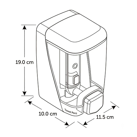 Dispensador de Jabón Líquido o Alcohol en Gel Automático con Sensor