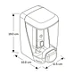 Dispensador de Jabón Líquido o Alcohol en Gel Automático con Sensor - Miniatura 2