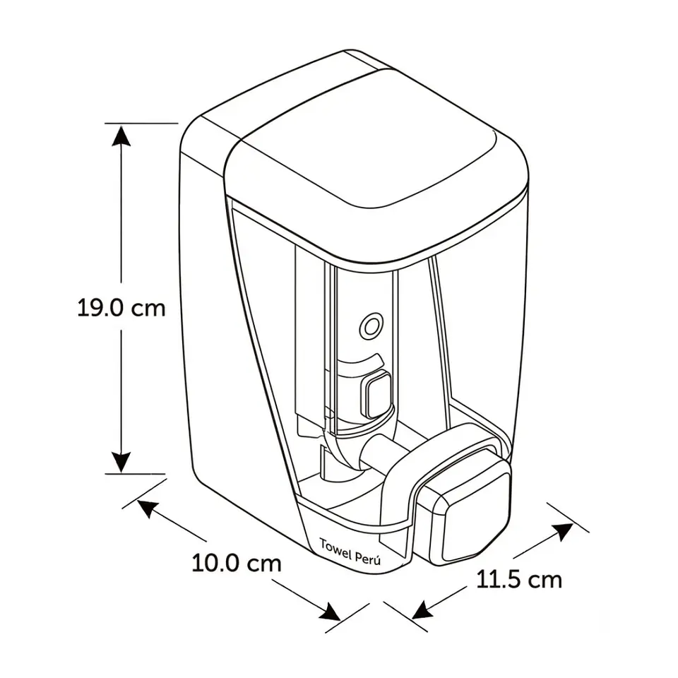 Dispensador de Jabón Líquido o Alcohol en Gel Automático con Sensor 2